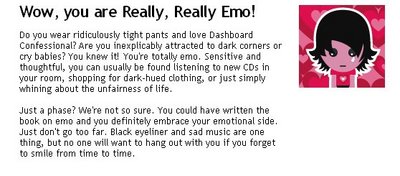You Are Really Emo!