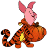 Piglet With Pumpkin