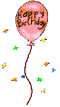 Happy Birthday Baloon And Confetti