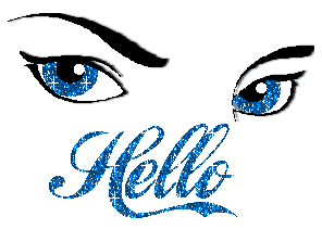 Hello Blue Eyes Glitter
