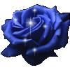 Blue Rose Glitter