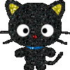 Black Kitty Glitter