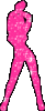 Girl Pink Silhouette Glitter