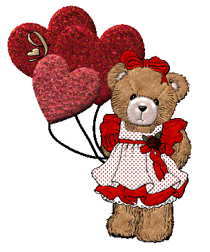 I Love You Teddy Bear With Hearts