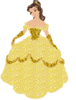 Belle yellow gown