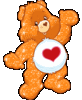 Orange care bear