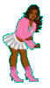 Pink Mini Skirt Doll