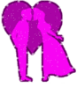 Purple Glitter Kiss