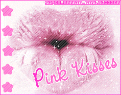 Pink Kisses, pink text