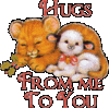 Hugs From Me To You, orange text