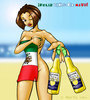 Feliz Cinco De Mayo Girl With Corona Extra Beer
