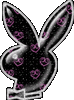 Pink Hearts Playboy Bunny