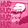 Hug! Pink Text