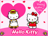 Happy Mother's Day , Hello Kitty , Pink Hearts
