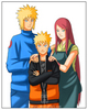 naruto
 and his mother with his father