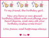 To My Friend, The Birthday Girl...