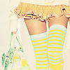 girls, yellow, white socks 