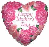 happy mothers day rose heart
