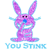 You Stink Bunny Glitter