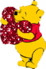 Winnie With Heart Glitter