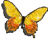 Yellow Butterfly Glitter