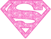 Superman Sign Glitter