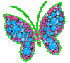 Blue Butterfly Glitter