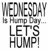 Wednesday IS HUMP DAY LET'S HUMP!
