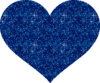 Blue Heart Glitter