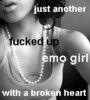 EMO GIRL WITH A BROKEN HEART