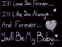 i'll love you forever....