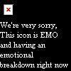 We're very sorry, this icon is emo