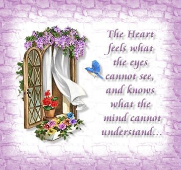 The Heart Feels What The Eyes Can Not See
