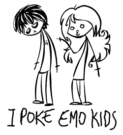 I poke emo kids