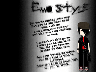 emo style quote