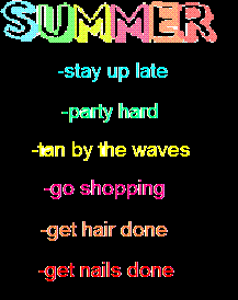 summer plans