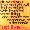 just live