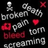 death broken pain bleed torn screaming