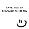 save water shower with me