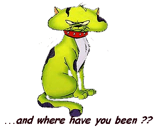 the green cat - where have you been??