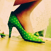 fashion icon green shoes