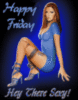 sexy blue dress, happy Friday