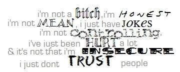 I just don't trust people