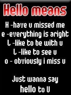 hello means