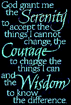 Serenity, Courage, Wisdom