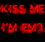 kiss me I'm emo