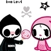 skull emo love