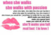 When she walks she walks with passion