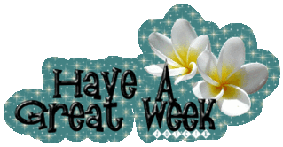 Have a great week , glitter flowers
