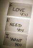 love need want